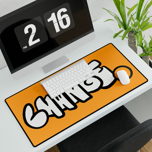'CHANGE' Gold Desk Mat + Mouse Pad